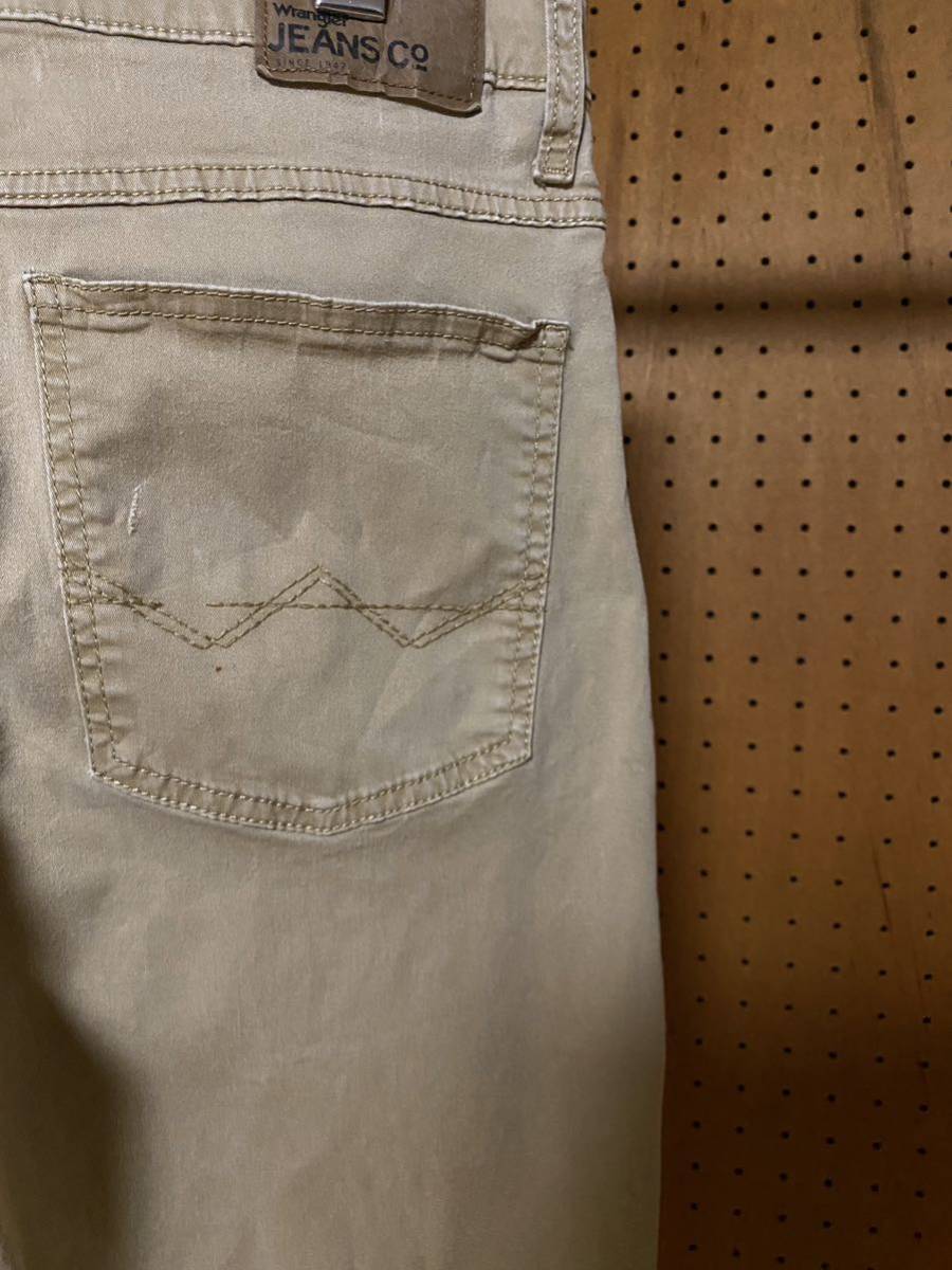 古着 00年代 00s Wrangler jeans ラングラー ジーンズ ストレート チノパン 綿パン トラウザー ボトム スリム ストレート ベージュ M_画像6