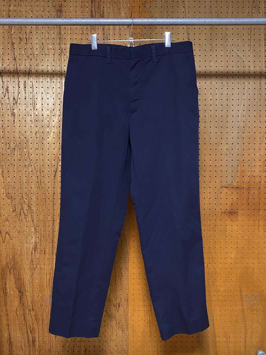 古着 AFFINITY APPAREL アフィニティアパレル チノパン 綿パン ワーク トラウザー ワイド ストレート ビッグ 大きい 紺 ネイビー 34R XL