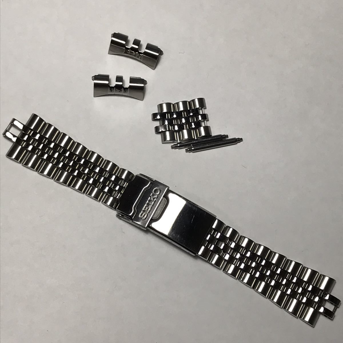 Seiko 純正 腕時計 ベルト 7S26-0030 SKX013 用 20mm ステンレスベルト 44G2JZ_画像1