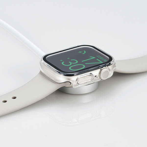 Apple Watch 41mm для полный покрытие кейс Gorilla стекло . поли машина bone-to материалы. 2 -слойный структура . жидкокристаллический часть и боковая сторона часть . царапина . загрязнения из ..: AW-22BFCGOCR