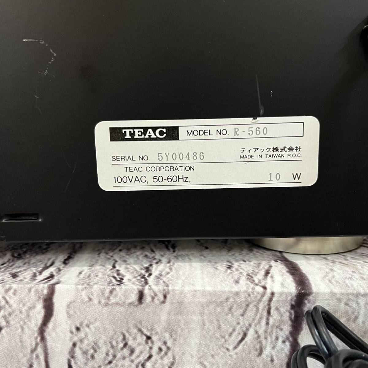 TEAC オートリバース カセットデッキ R-560 ジャンク_画像7