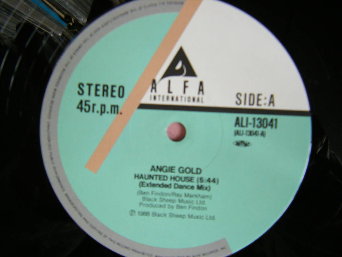 12inch盤  ANGIE GOLD アンジー・ゴールド  HAUNTED HOUSE 帯付きの画像5