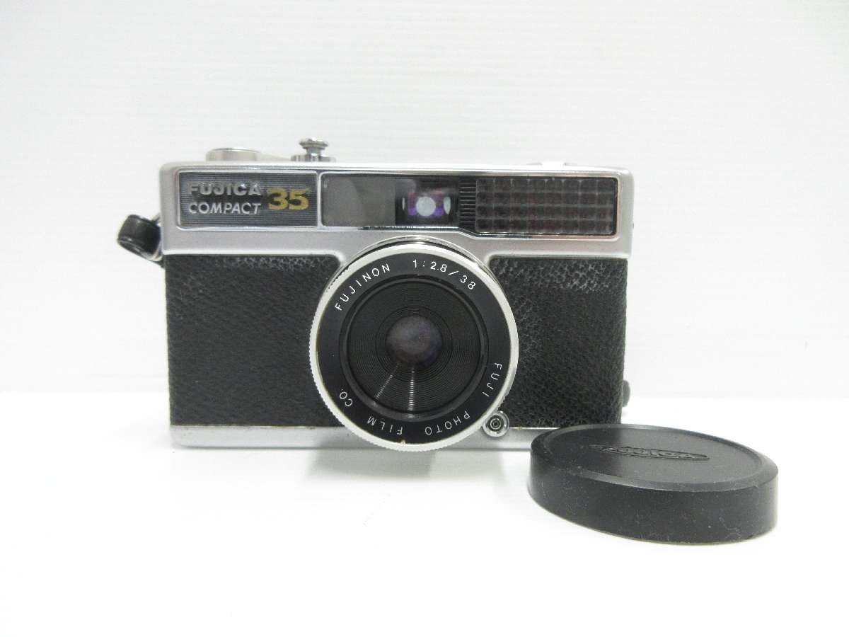 〇FUJICA COMPACT35 カメラ フィルムカメラ フジカコンパクト35 昭和レトロ 1:2.8/38 FUJI PHOTO FILM_画像1