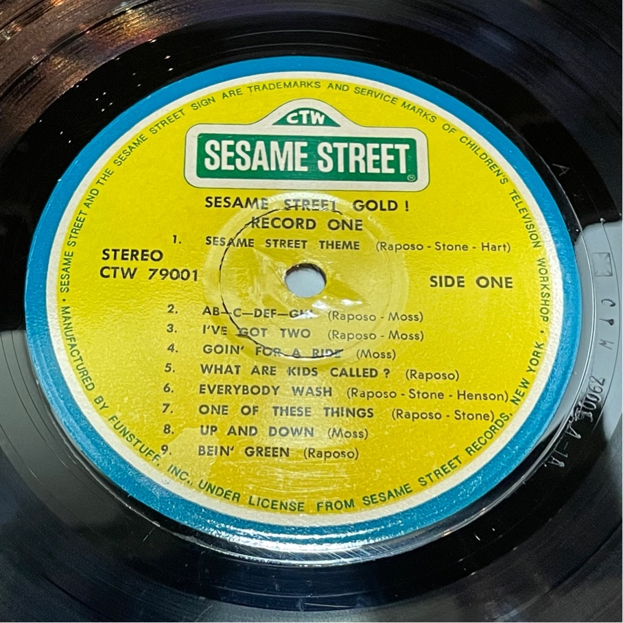 CTW 89006 SESAME STREET GOLD セサミ・ストリート 洗浄済 2LP_画像4