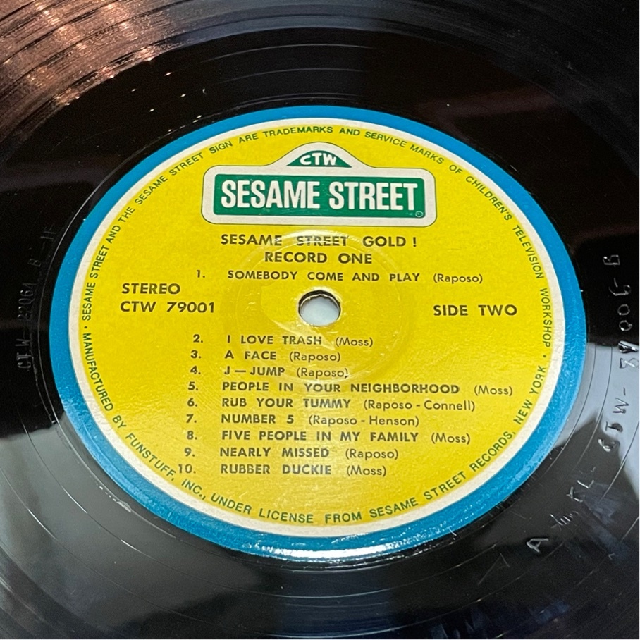 CTW 89006 SESAME STREET GOLD セサミ・ストリート 洗浄済 2LP_画像5