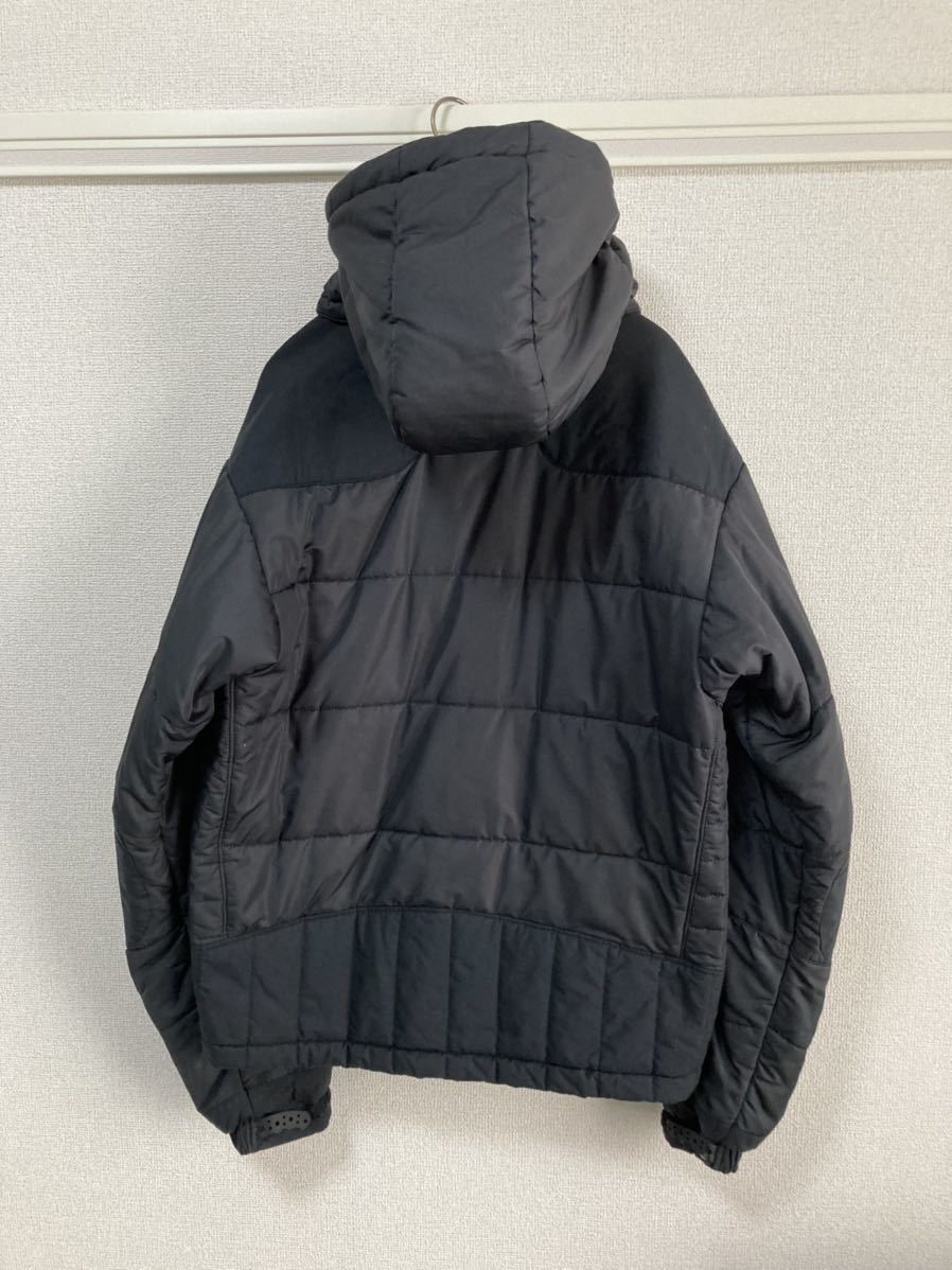 05年製 patagonia パタゴニア 中綿 ジャケット フード着脱可 ブラック 黒 メンズM☆90sダスパーカー パフボール パフジャケット ビンテージ_画像2