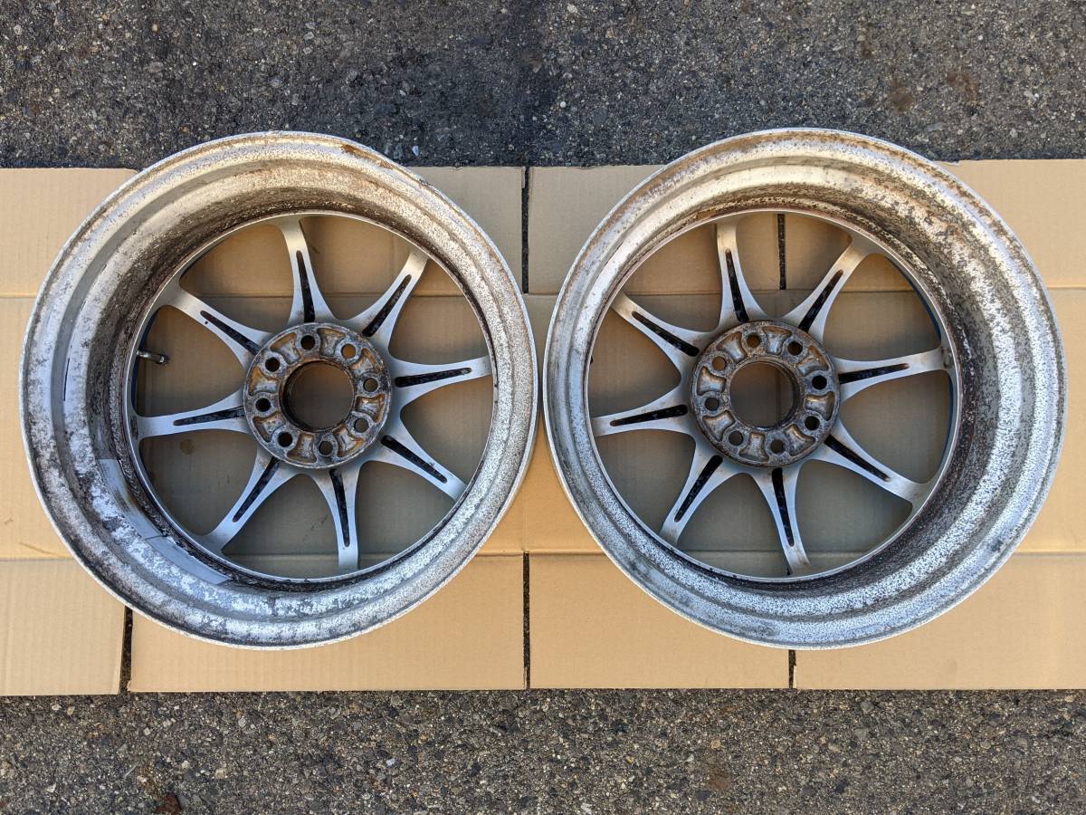 希少 RAYS レイズ NR-S 軽量ホイール 15x7.0JJ/PCD100/4H/ET+38/2本セット ホンダ 旧車など GD DE GK EG EF_画像3