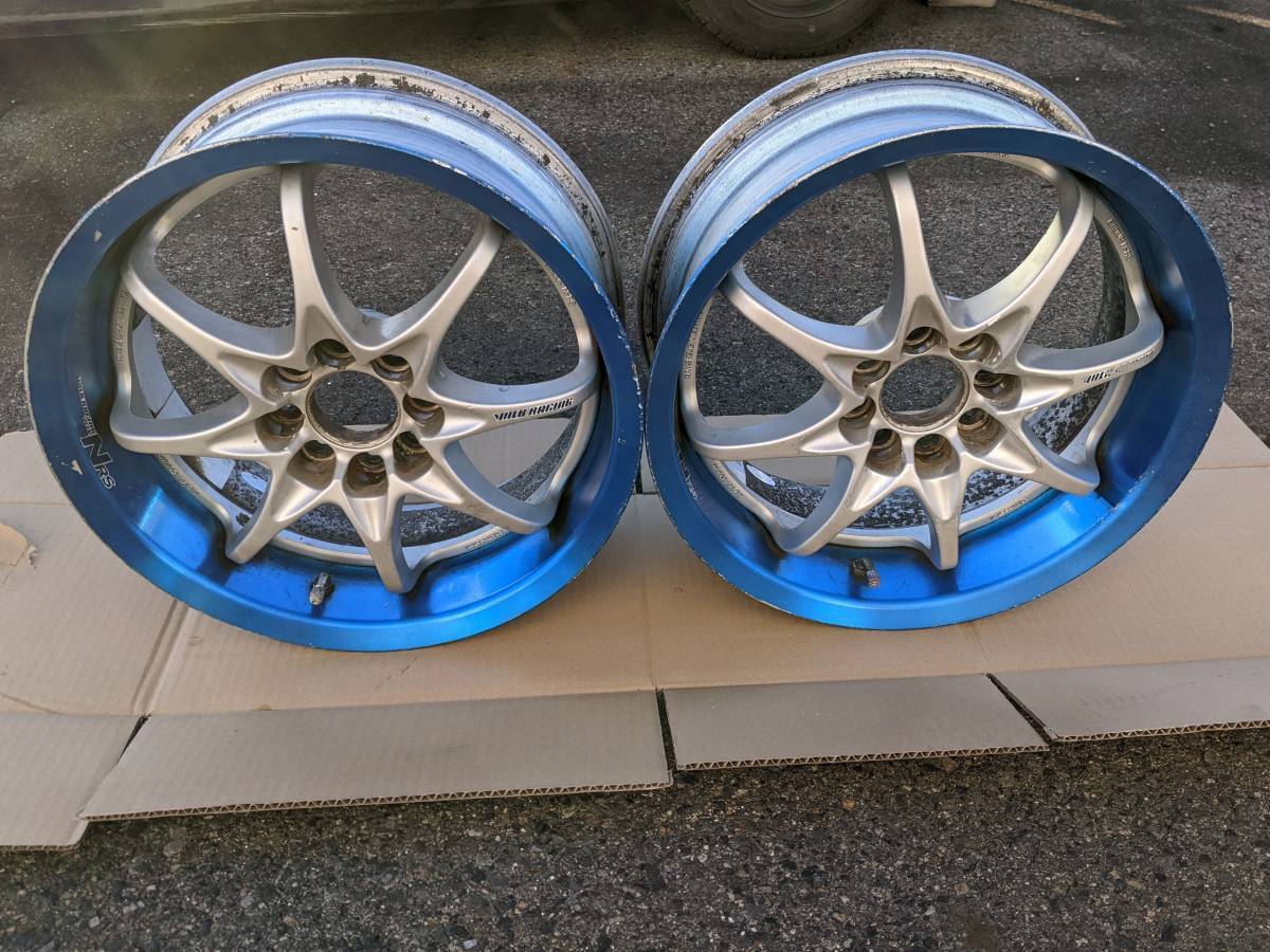 希少 RAYS レイズ NR-S 軽量ホイール 15x7.0JJ/PCD100/4H/ET+38/2本セット ホンダ 旧車など GD DE GK EG EF_画像2