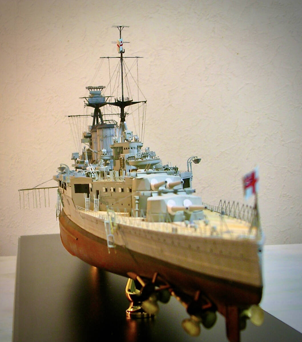 Trampeter Kit　Royal Navy HMS HOOD Flifork EP FH350098/resin350099 1/350 Full detall up specifications　case included_画像3