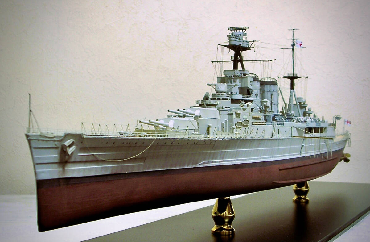 Trampeter Kit　Royal Navy HMS HOOD Flifork EP FH350098/resin350099 1/350 Full detall up specifications　case included_画像10