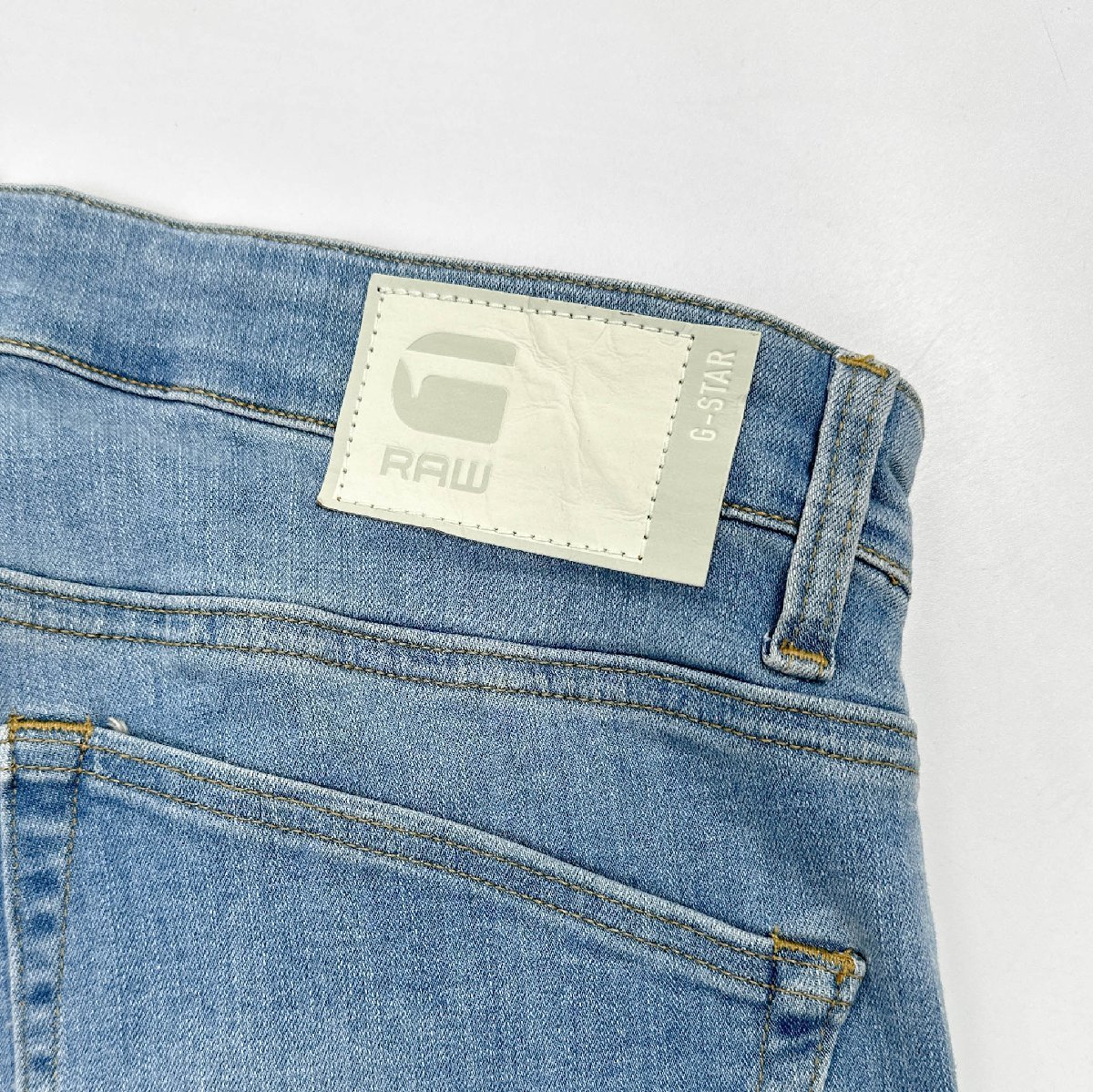 G-STAR RAW ジースターロゥ ヒゲ 色落ち ストレッチ デニムパンツ ジーパン ジーンズ W31 / インディゴ メンズ ジップフライ /01_画像8