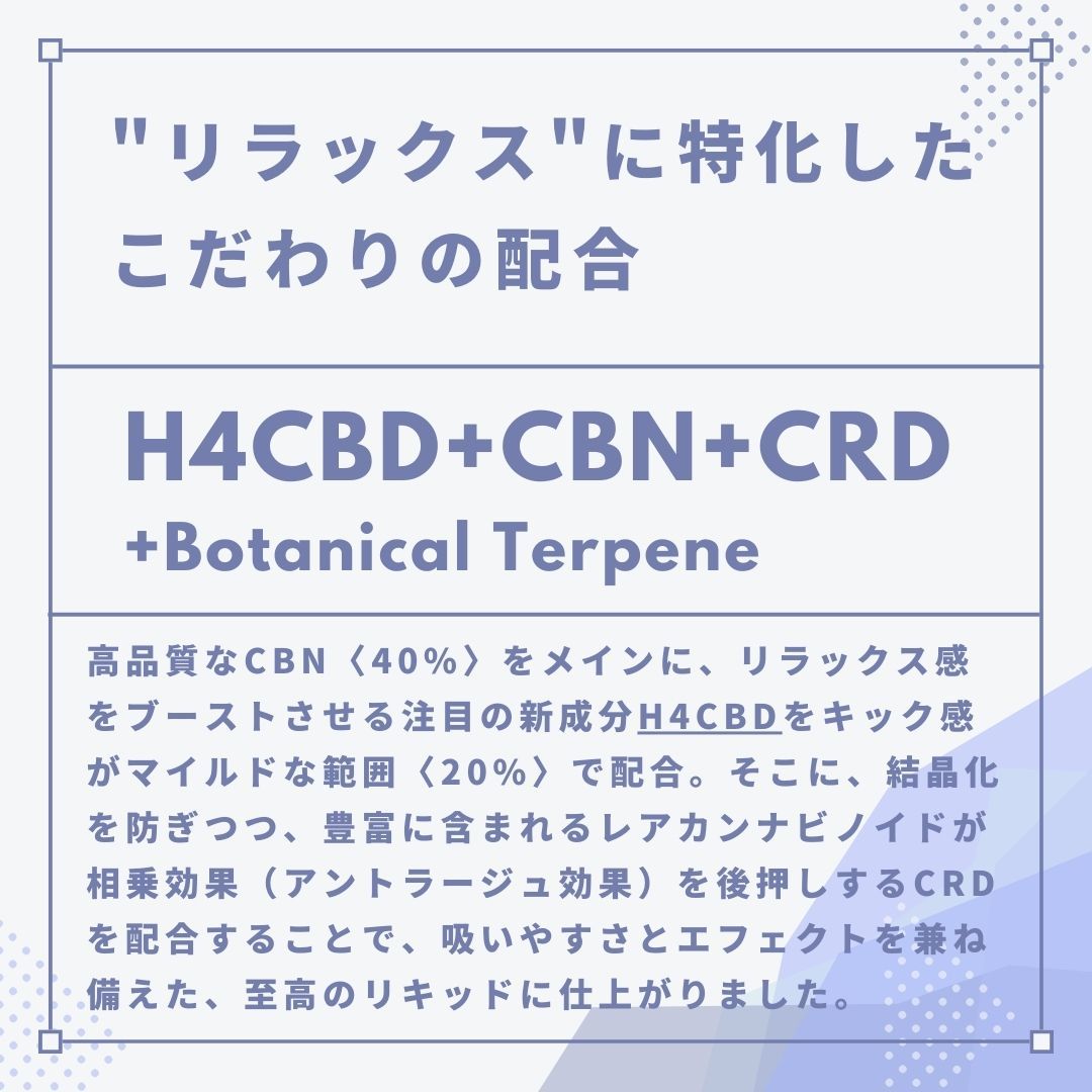 H4CBD配合 高濃度 90% Gelato 0.5ml CBD CBN リキッド + VAPEペン（ヴェポライザー）セットの画像2