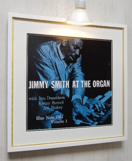ジミー・スミス/ジャズ アート クラシック/レコジャケ・ポスター 額装/Jimmy Smith/At The Organ/ハモンドオルガン/Blue Note Records_画像7