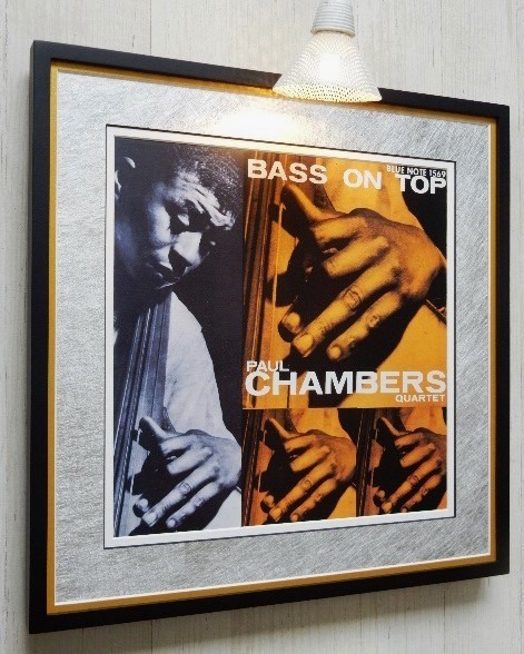 ポール・チェンバース/額入り名盤 ポスター/Paul Chambers/Bass on Top/Blue note/ブルーノート・レコード/アルバム アート/ジャズ ジャケ_画像6