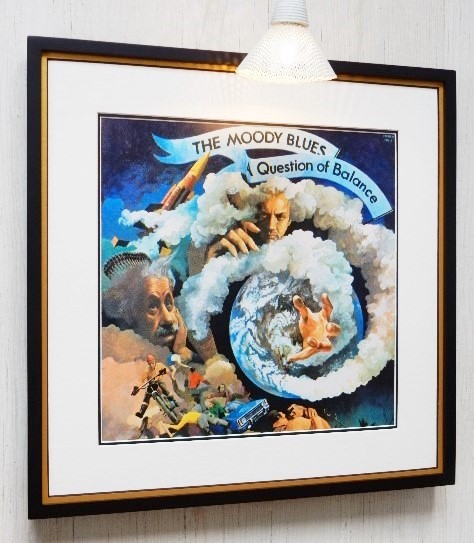 ムーディー・ブルース/レコジャケ ポスター 額付き/Moody Blues/アルバム アート/プログレッシブ・ロック/Uk プログレ/art display/お洒落_画像1