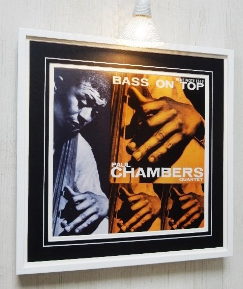 ポール・チェンバース/額入り名盤 ポスター/Paul Chambers/Bass on Top/Blue note/ブルーノート・レコード/アルバム アート/ジャズ ジャケ_画像5