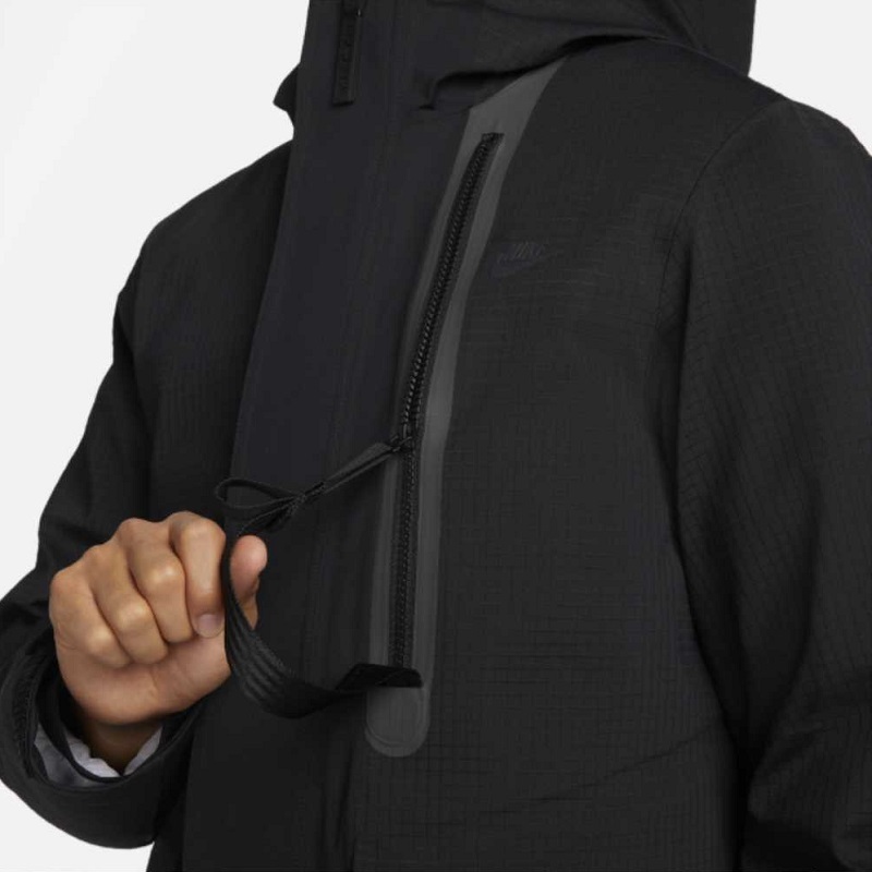 ナイキ M ストームフィット ADV テックパック フーデッドジャケット インナーパデッドジャケット 定価55000円 ブラック ホワイト TECH PACK_画像2