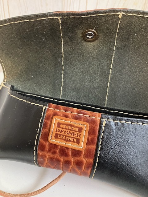 デグナー　サングラスケース　ほぼ未使用 DEGNER　LEATHER　本革製　モルガンコンチョ（レプリカ）_画像4