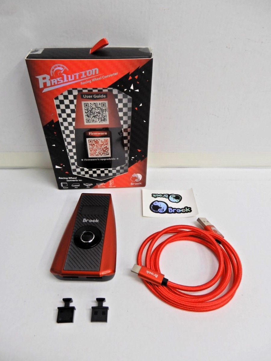 056Z830★【中古品】Brook Raslution Racing Wheel Converter ラズリューション レーシング コンバーター Switch/PS4 他_画像1