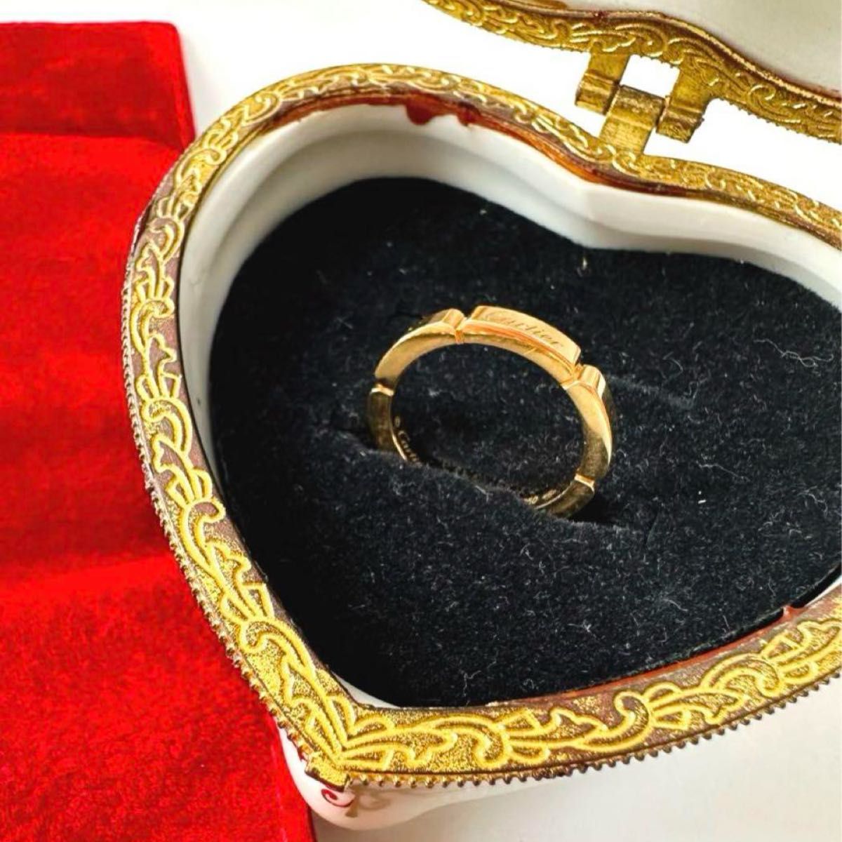美品CartierカルティエK18マイヨンパンテール48 size8号 カルティエ リング Cartier 指輪 Gold