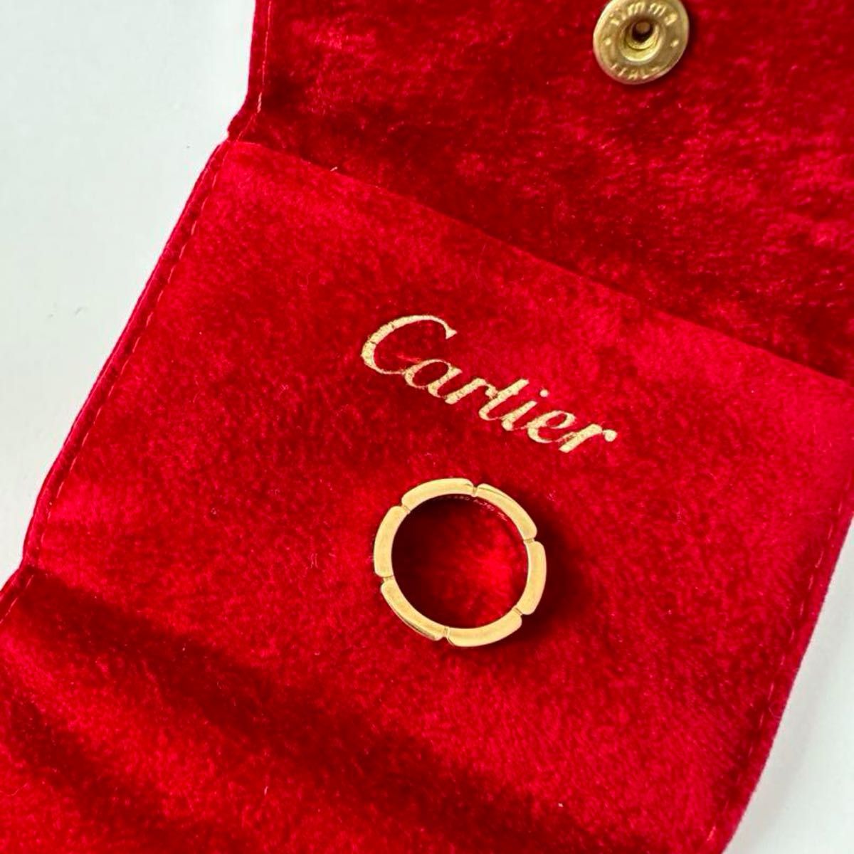 美品CartierカルティエK18マイヨンパンテール48 size8号 カルティエ リング Cartier 指輪 Gold