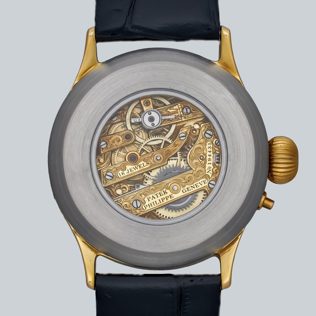 アンティーク Marriage watch Patek Philippe 懐中時計をアレンジした40mmのメンズ腕時計 半年保証 手巻き スケルトン_画像2