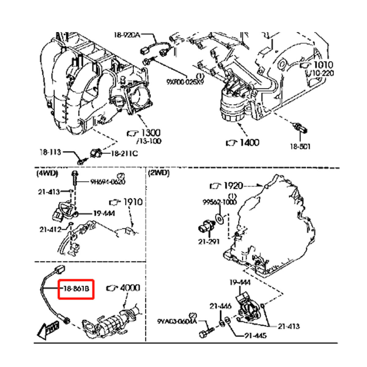  stock guarantee that day shipping OS193 O2 sensor Mazda MPV LWFW LW3W / Escape EP3WF / Tribute EPFW lambda sensor L336-18-861