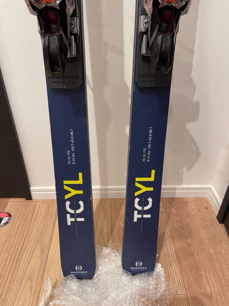 3点 OGASAKA オガサカ スキー TC-YL 175 SR585プレートセット 3点 OGASAKA オガサカ スキー TC-YL 175 SR585プレートセット