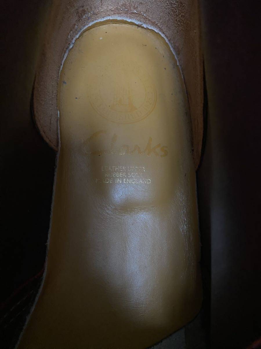  rare goods beautiful goods England made Clarks Clarks desert boots RED red suede size GB 81/2 EUR 42 1/2 US 9H Fwala Be GTX