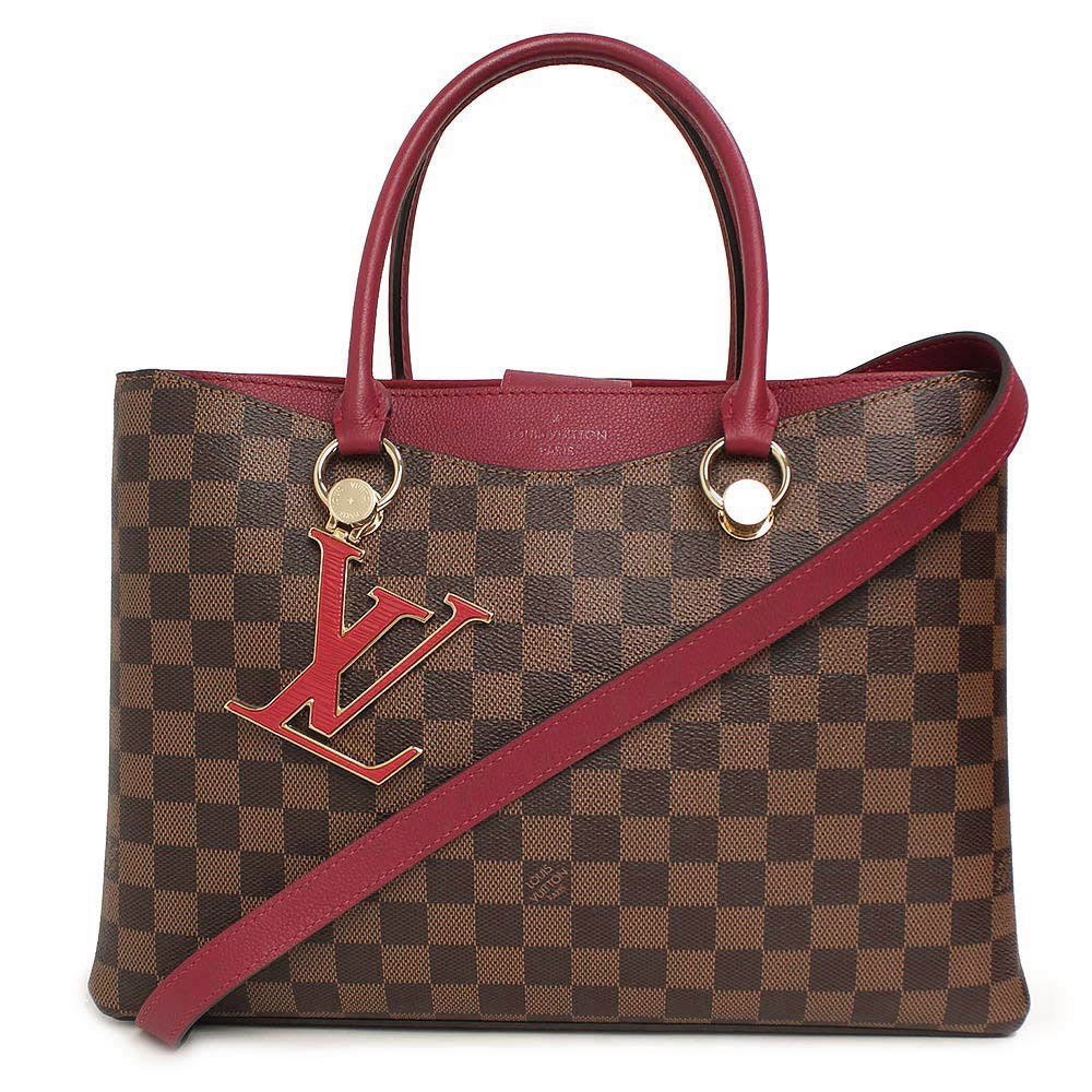 （新品・未使用品）ルイ ヴィトン LOUIS VUITTON LV リバーサイド ショルダー ハンドバッグ ダミエ レザー レッド ブラウン 赤 茶 N40052