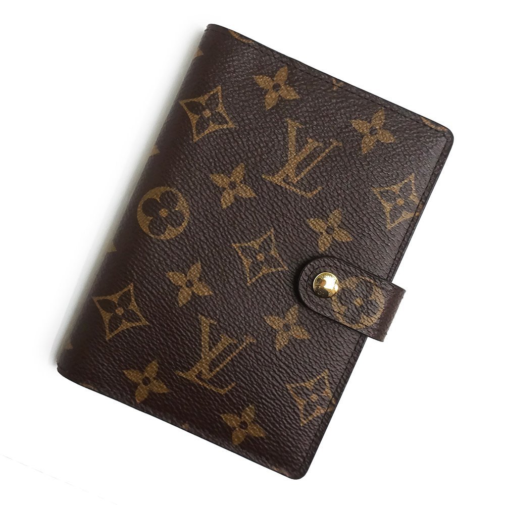 半額】 モノグラム 6穴式 手帳カバー PM アジェンダ VUITTON LOUIS