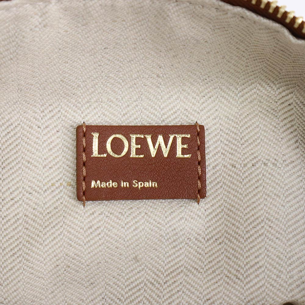 （未使用　展示品）ロエベ LOEWE キュービィバッグ スモール ショルダー ハンドバッグ カーフスキン アナグラムジャガード 茶 A906K75X06_画像9