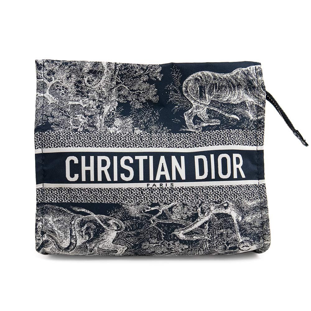 （新品・未使用品）クリスチャンディオール Christian Dior トラベル スモール ジップ ポーチ 日本限定 ナイロン ブルー S5567OTEU_画像1