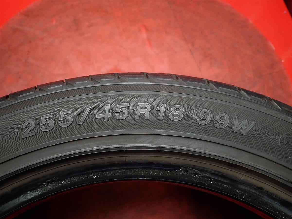 タイヤ2本《ヨコハマ》DNAデシベルES501[255/45R18 99W]6.5分山★ベンツSクラス・BMW7シリーズ等に！n18_画像4