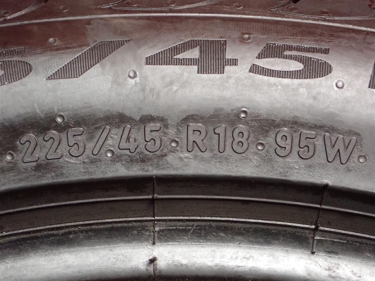 中古タイヤ 225/45R18 95W 245/40R18 97Y 4本セット ピレリ パワジー 8.5分山★ Cクラス セダン Cクラス ステーションワゴン n18_画像10