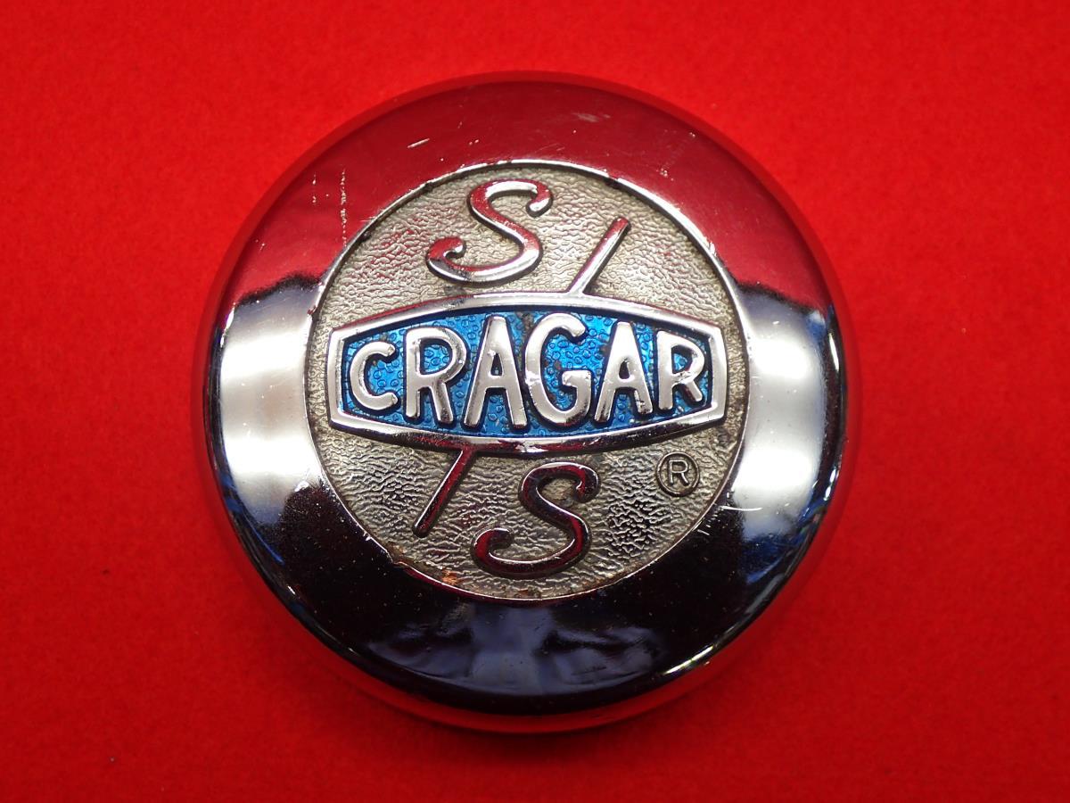 【 絶版品 当時物 】 1枚 クレーガー CRAGAR 社外 中古 センターキャップ センターカバー エンブレム 高速有鉛 街道レーサー 　cap_画像1