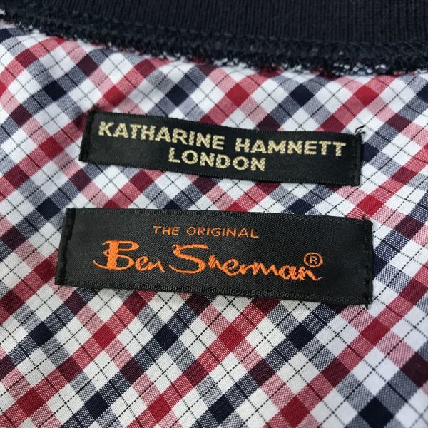 《良品◎》KATHARINE HAMNETT LONDON キャサリンハムネットロンドン ベンシャーマン★カーディガン*ネイビー*サイズM(MA5854)◆S60_画像4