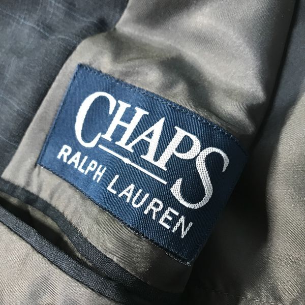 《オススメ◎》CHAPS RALPH LAUREN チャプス ラルフローレン★ウール*シングルセットアップスーツ*ダークグレー*サイズ94(MW3153)◆S80_画像9