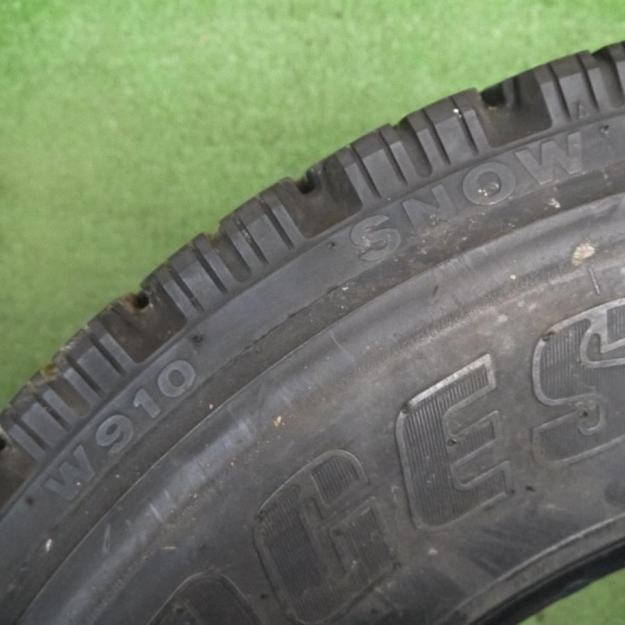 [送料無料]1本価格★トラック 再生 タイヤ 225/80R17.5 123/122L スタッドレス ブリヂストン W910 ベース 17.5インチ★3040505クスタ_画像7