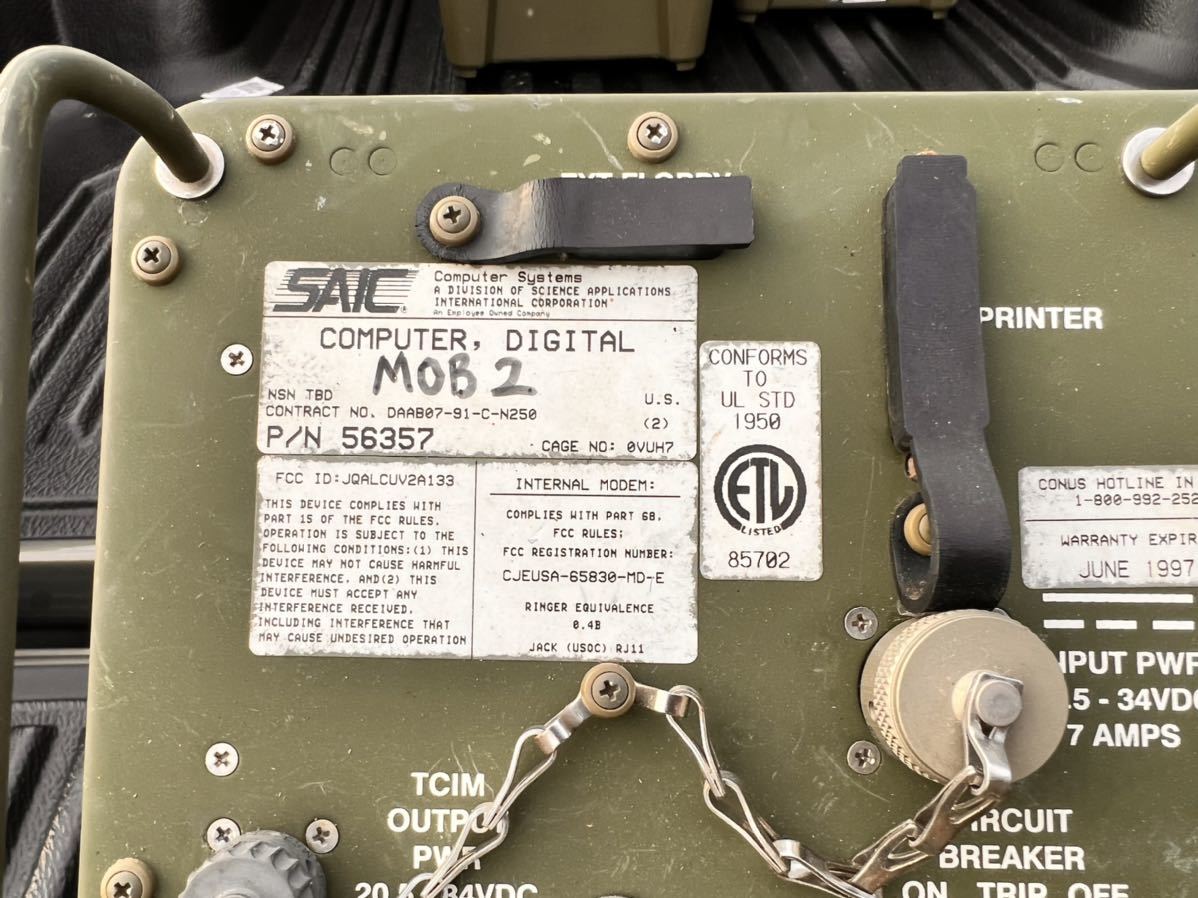 米軍　放出品　パソコン　コンピュータ　PC ジャンク　当時物 レトロ ビンテージ _画像7