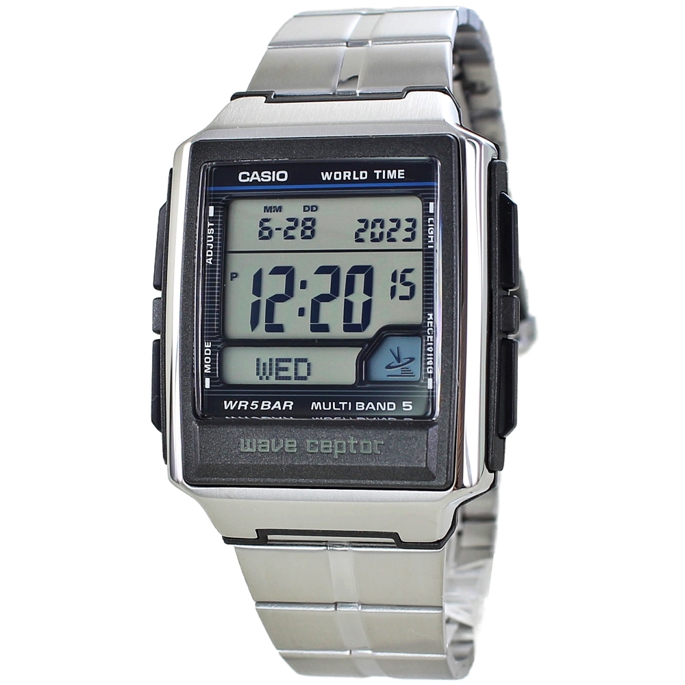 カシオ ウェーブセプター メンズ 電波腕時計 電波時計 デジタル 国産メーカー 腕時計 プレゼント 卒業 入学 お祝い_画像1