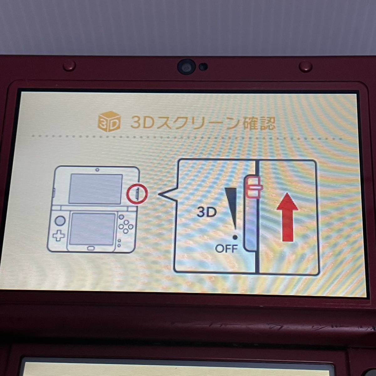 程度良好☆ 任天堂 Newニンテンドー3DS LL メタリックレッド 本体 new NINTENDO 3DS LL 動作確認済 新品充電器付 metallic red_画像8