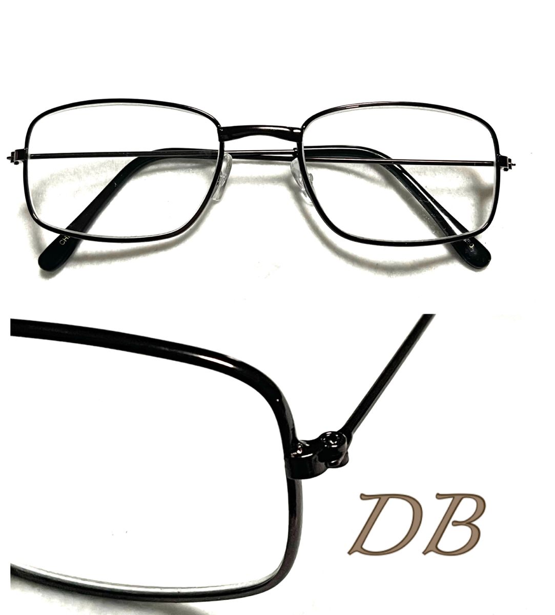 ＋3.0  ダークブラウン色　DB 老眼鏡　金属フレーム　送料込　ザ老眼鏡