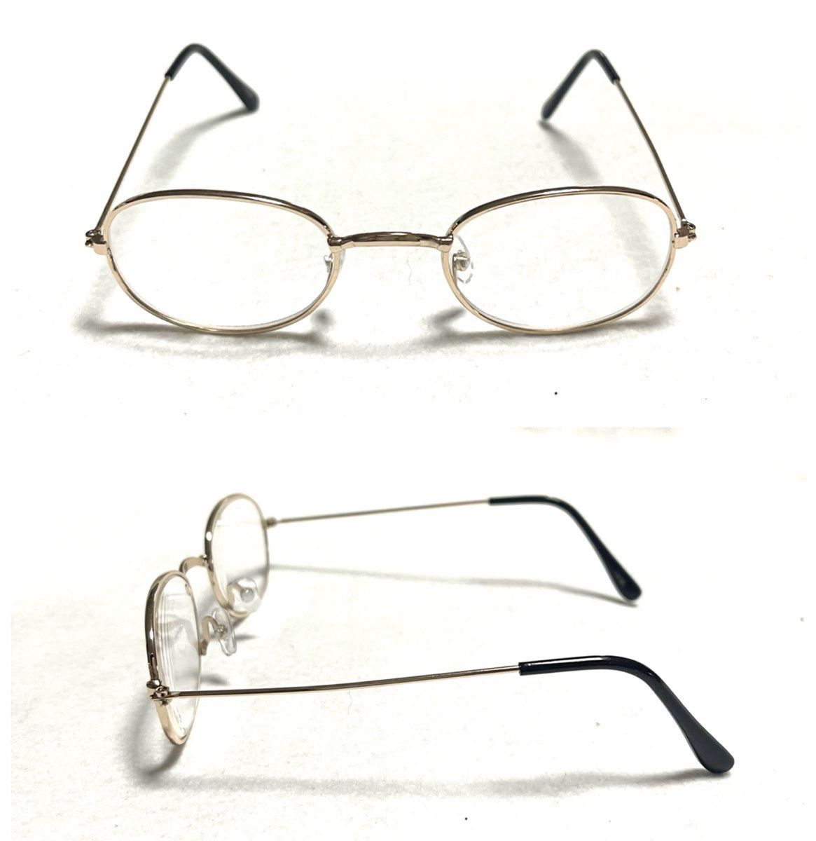 ＋2.5 ゴールド色　RP 老眼鏡　金属フレーム　送料込　ザ老眼鏡