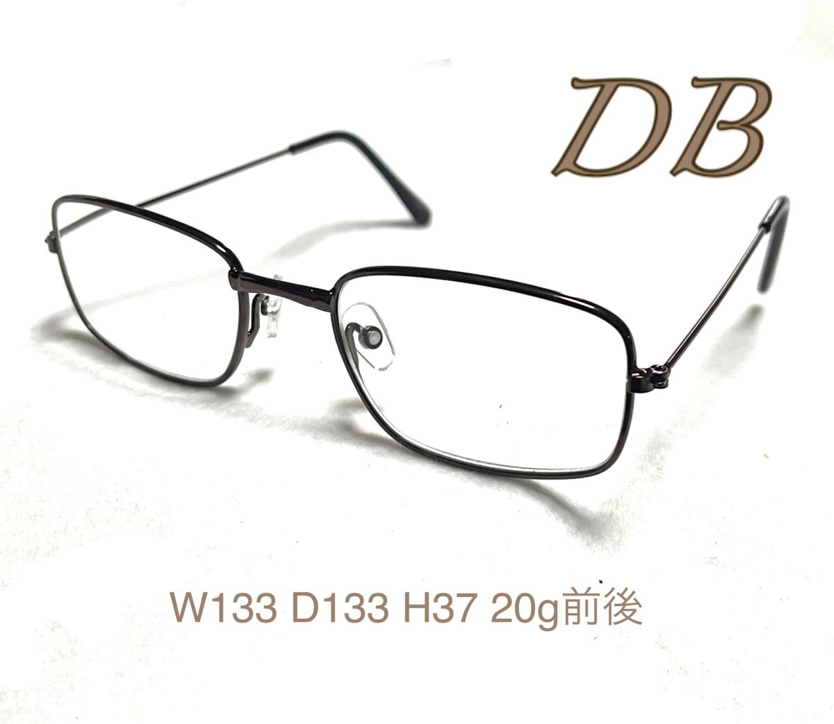 ＋3.0  ダークブラウン色　DB 老眼鏡　金属フレーム　送料込　ザ老眼鏡