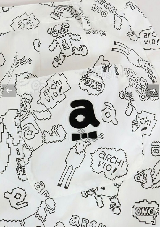送料無料★新品タグ付き★アルチビオ★レディース★総柄ポリエステルスカート★40★定価36,300円★ホワイト★Ｌサイズ★