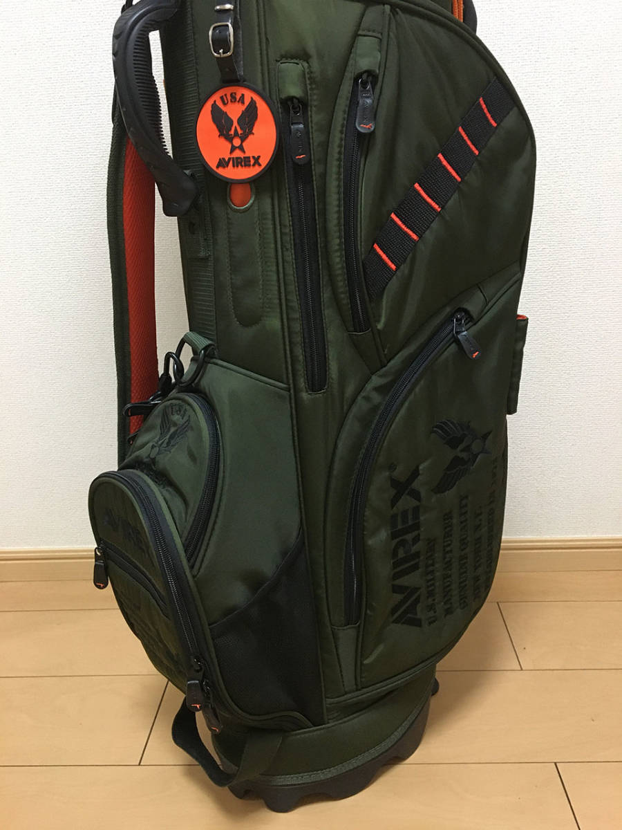 【オマケ付き】AVIREX GOLF アヴィレックスゴルフ セルフスタンド付き キャディバッグの画像8