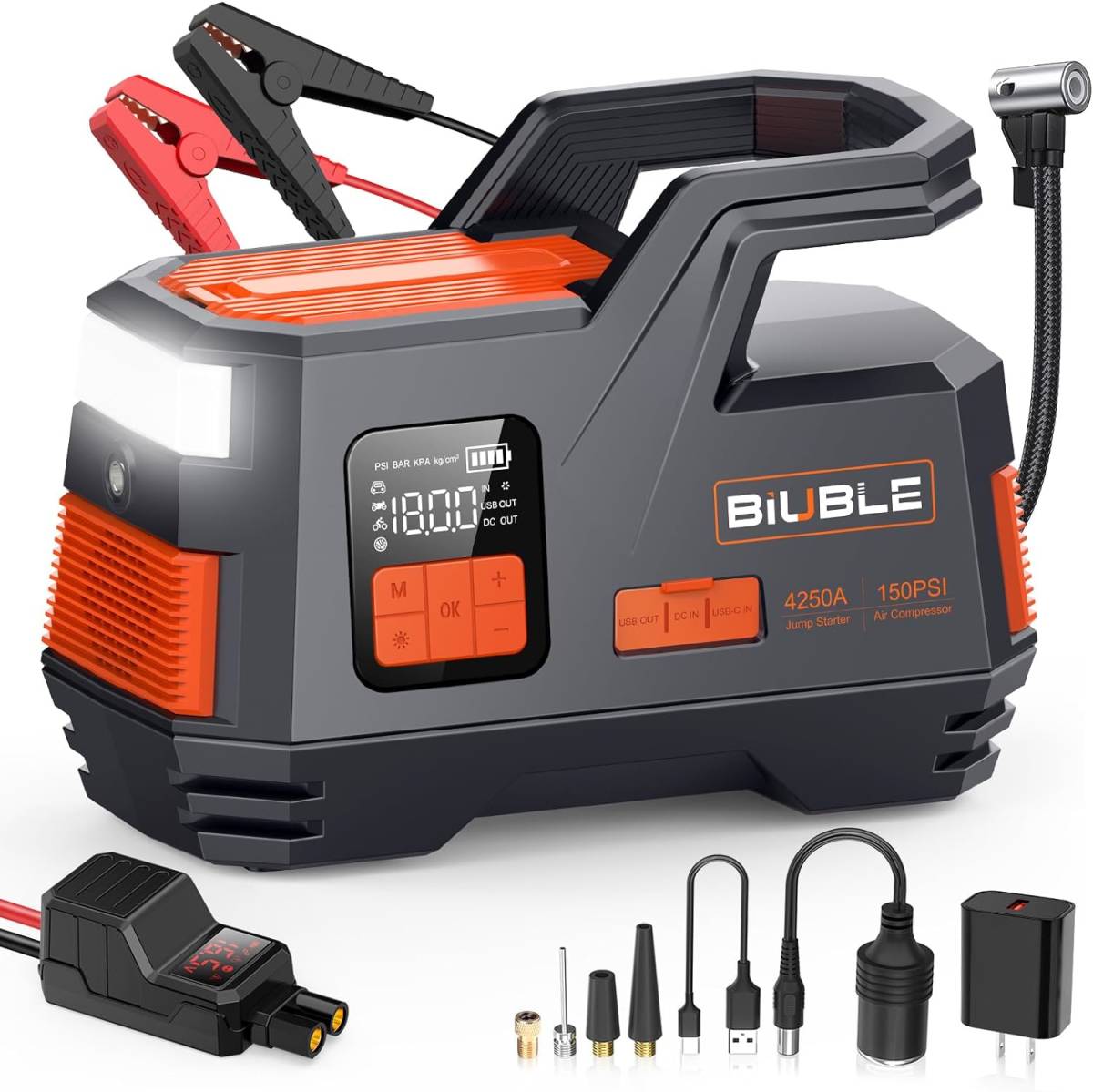 BIUBLE.. Jump starter 26800mAh high capacity 4250Api-k electric current (all gasoline car *12L diesel car correspondence ) 12V car engine starter 