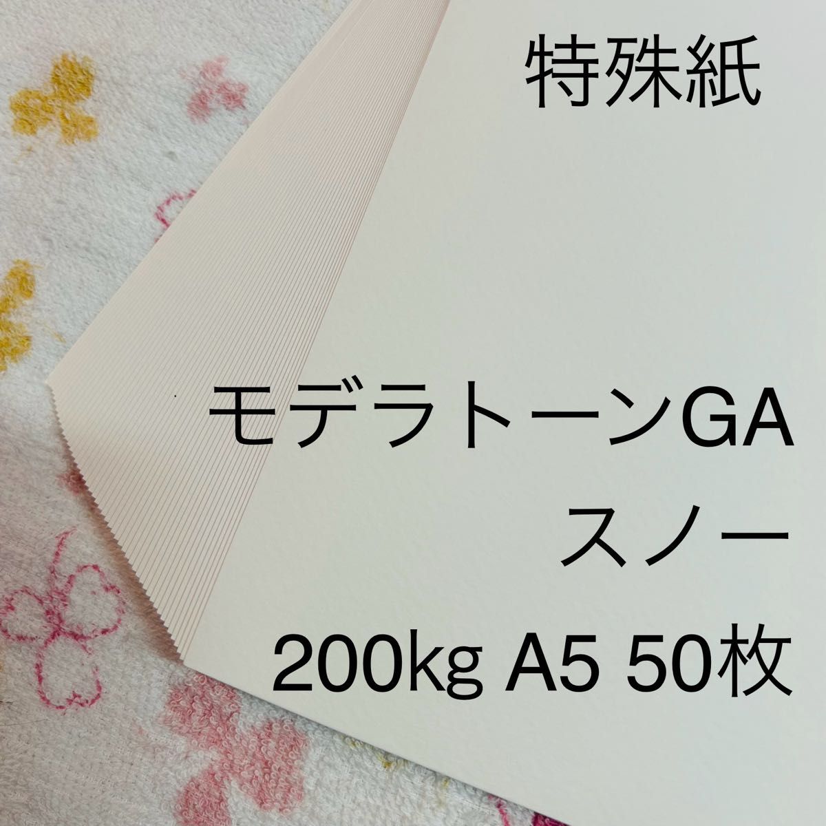 特殊紙　モデラトーンGA　スノー　A5　200キロ　50枚