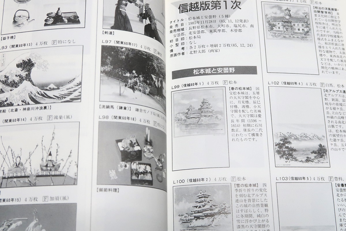 絵入りはがき総図鑑/1985年4月に発売された最初の絵入りはがきから1987年3月発売のものまで計640種すべてを採録・発行次の早い順に配列_画像8